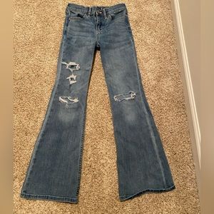 Abercrombie girls flare jean
